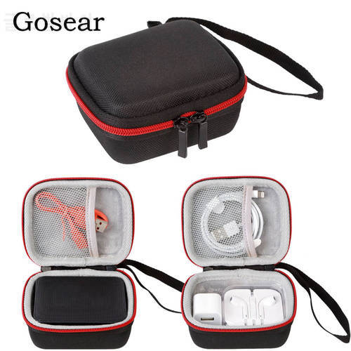 Gosear Pouch For JBL GO 2 Travel Portable Carrying EVA Hard Case Protective Storage Bag with Carabiner for J-BL GO 2 JBL GO2