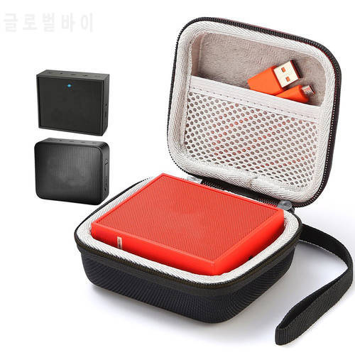 Square Speaker Case Travel Cover For GO 2 Bluetooth Speakers Sound Box Storage Carry Bag Pouch Mesh Pocket Strap Handbag