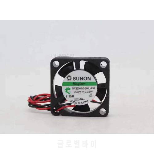 Original for Sunon MC25060V2-000U-A99 Computer Blower Cooling Fan DC 5V 0.38W 25*25*6.9mm