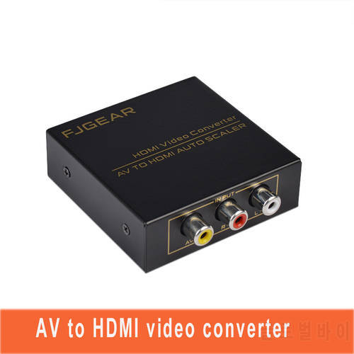 AV ZU HDMI-compatible Video Converter Adattatore RCA Mini Composite CVBS a HDMI Converter 720 p/1080p metal shell FJ-AH1308