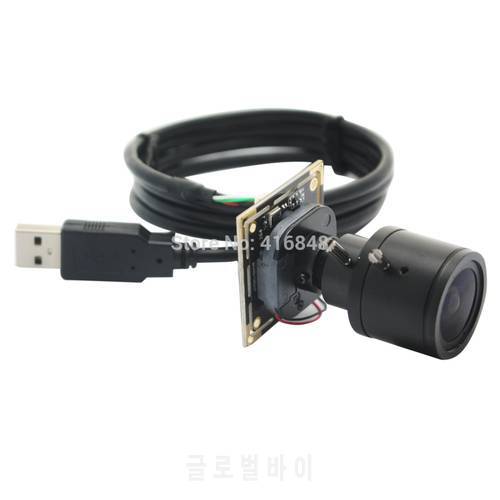 H.264 usb webcam camera module 2.8-12mm megapixel varifocal lens 1.0megapixel 1280X720 CMOS OV9712 surveillance video Camera