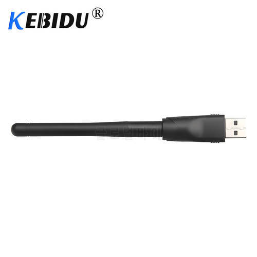 Kebidu USB 2.0 WiFi Wireless Adapter 150Mbps 2.4GHz WLAN Network Card Receiver Dongle 802.11 b/g/n LAN with Antenna for Laptop