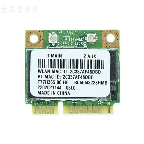 Dual Band Broadcom BCM943228HMB 802.11a/b/g/n 300Mbps Wifi Wireless Support Bluetooth 4.0 MINI pci-e Card 2.4Ghz 5Ghz