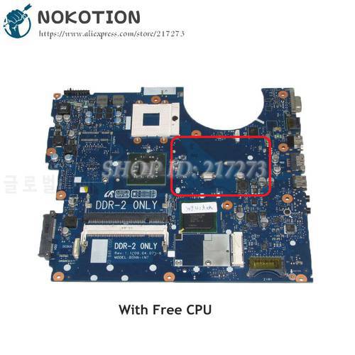 NOKOTION For Samsung R522 R520 Laptop Motherboard GM45 DDR2 Free CPU BA41-01039A BA92-05528A BA92-05528B BA92-05711A