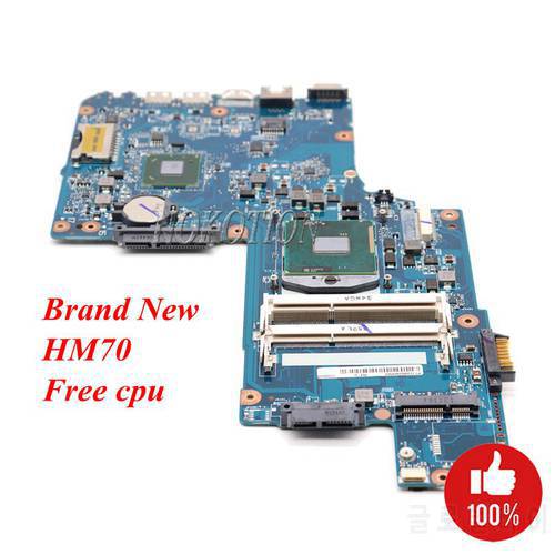 NOKOTION Laptop Motherboard For Toshiba Satellite L850 C850 C855 H000052740 H000052730 Mainboard HM70 DDR3 free cpu