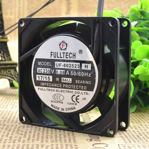 1pcs FULLTECH UF-802523H 8025 8CM AC 230V 0.08A server inverter cooling fan