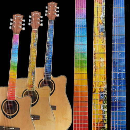 NEW Guitar Fretboard Decals Inlay Sticker Guitar Neck Headstock Guitarra Bass Ukulele Thin Sticker Guitarra Accessories