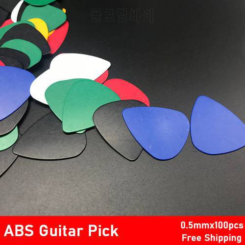 100Pcs Heart Shape ABS Guitar Pick 0.5mm Acoustic Electric Bass Gutiar pick plectrum guitarra musical instrument