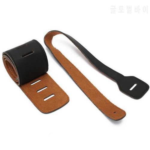 Adjustable Guitar Strap Belt Leather Guitar Strap with 3 Plectrums Guitar Pick Holders Electric Acoustic Bass Guitar Accessories