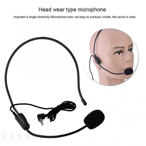 3.5mm Mini Microphone Audio Microphone Wired Head Headset Microphone Conference Teach Speaker For Voice Amplifier