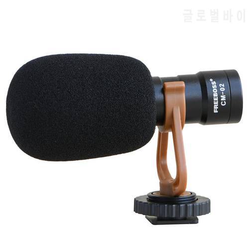 Freeboss CM-02 Electret Condenser Cardioid Camera Smartphone Microphone Video Vlog Interview Microphone