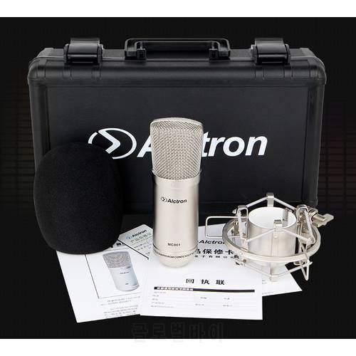 New Top Quality Alctron MC001 Condenser Microphone Pro Recording Studio Microphone With Carrying Case Recording Microphone
