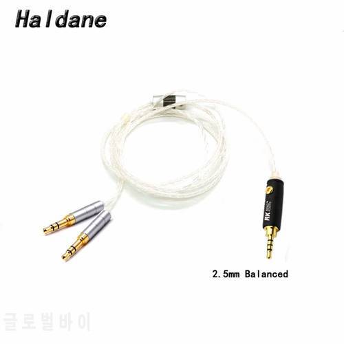 Haldane 8 Cores 7N OCC Silver Plated Sundara Aventho focal elegia t1 t5p D7200 MDR-Z7 2.5/3.5/4.4mm Balance Headphone Cables