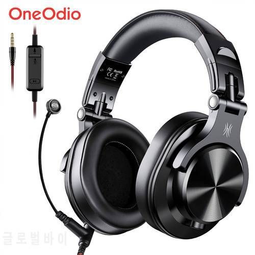 Oneodio A71 Gaming Headset Studio DJ Headphones Stereo Over Ear Wired Headphone With Microphone For PC PS4 Xbox One Gamer