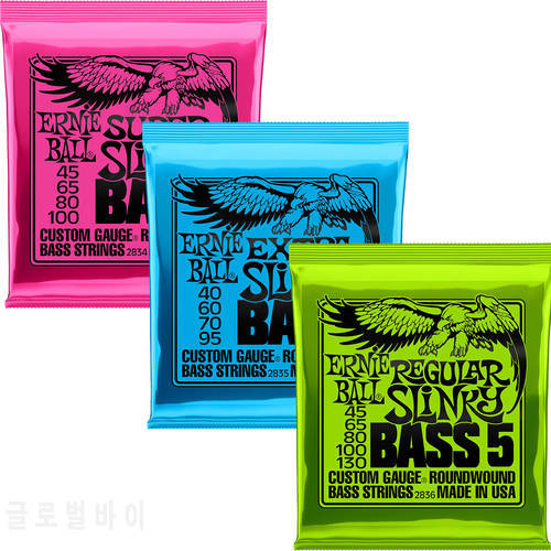 EniBall Long Scale Nickel Round Wound 4-String 5-String 6-String Electric Bass Strings