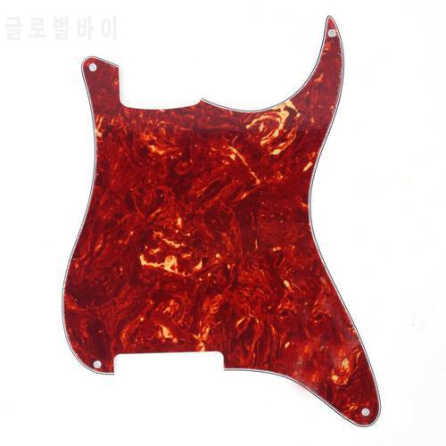 Musiclily 4 Hole Guitar Strat Pickguard Blanks Material for Stratocaster Style Guitar Custom, 4Ply Vintage Tortoise