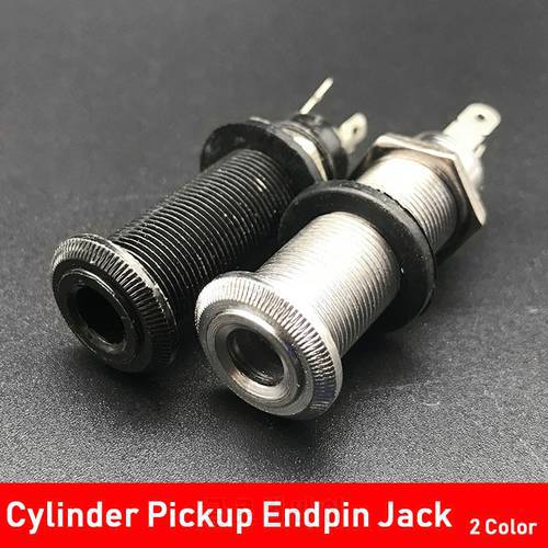 Threaded Cylinder Electric Guitar Pickup Endpin Jack Output Input Jack Plug Sockets 1/4