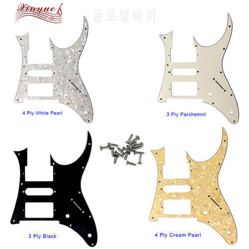 Xinyue Custom Guitar Parts - For 10 Mountong Screws MIJ Ibanez RG 350 DX Guitar Pickguard HSH Humbucker Pickup Scratch Plate