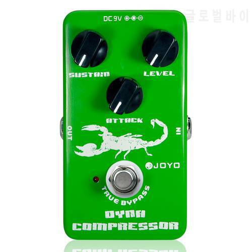 Dynamic Compressor Guitar Effects Pedal reduce the redundant dynamic ensure balanced true bypass Joyo JF-10