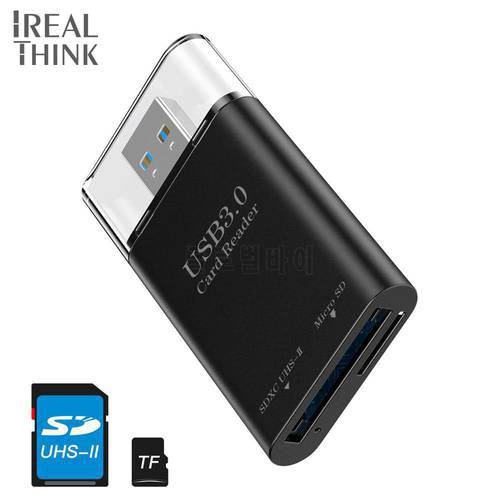 IREALTHINK USB3.0 card reader SD UHS-II card reader High Speed USB Memory Card for Laptop Ultra-high bus speeds card reader