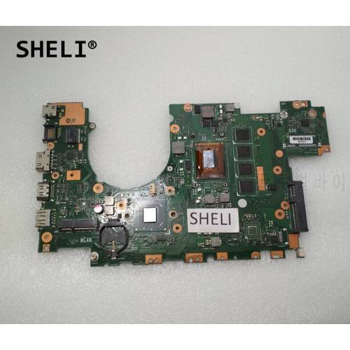SHELI For Asus X402CA X502CA Motherboard with I3-3217U cpu 4GB memory REV2.1