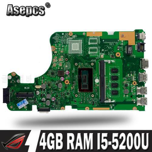 X555LA I3 I5 I7 CPU 4GB RAM motherboard For Asus W519L K555L A555L X555LD X555LF X555LJ X555L Laptop motherboard mainboard
