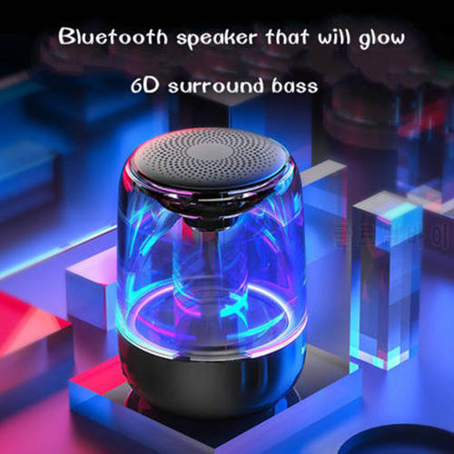 C7 Mini Indoor/Outdoor Wireless Bluetooth Speaker With LED Colorful Lights Bestseller Mini Portable Bluetooth Speaker New