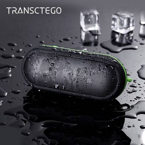 TRANSCTEGO Waterproof Bluetooth Speaker Mini Pills Bluetooth Portable Wireless Outdoor Riding Speakers Steoro Audio Receiver