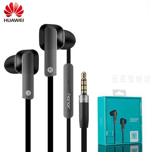 Original Huawei Honor AM175 Earphone Dynamic Balanced Armature Dual Unit Earphone with Microphone In-Ear Headset