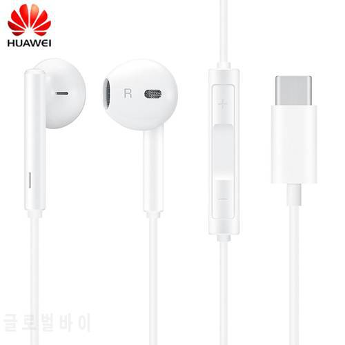 Original Huawei USB Type-C Earphones With Mic In-Ear Headset CM33 For Huawei/Honor/Xiaomi/Samsung USB-C Mobile Phones