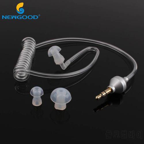 Universal Earphones 3.5mm In-Ear Anti-radiation Earphone Air Tube Mono Stereo Earbuds Noise Cancelling For Smart Phone 2/5/10