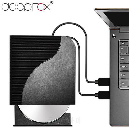 Deepfox Brand New External DVD ROM Optical Drive USB 3.0 CD/DVD RW Player Burner Portable Reader Recorder For Laptop Notebook
