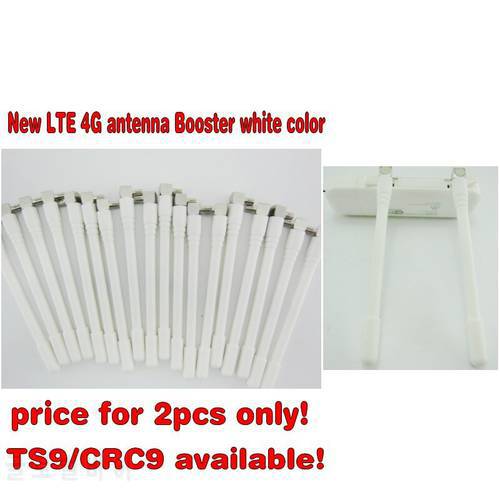white color 2pcs New LTE 4G antenna Booster for HuaWei E8372 E398 E5372 E5577 E5786/ ZTE mf823 3G 4G LTE Aerial TS9 Connector