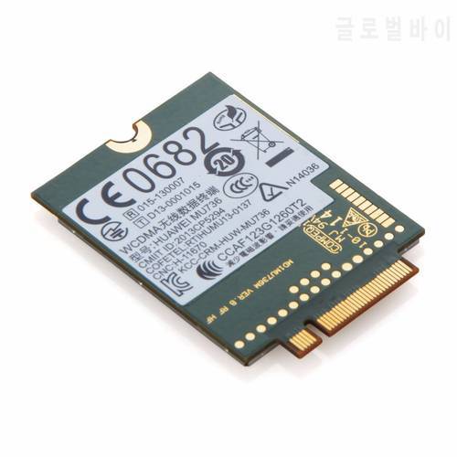 Wireless Adapter Card for UNLOCKED HUAWEI MU736 3G WWAN NGFF M.2 WCDMA/HSP/HSPA+/EDGE/GPRS/GSM Module Fr dell asus acer sony
