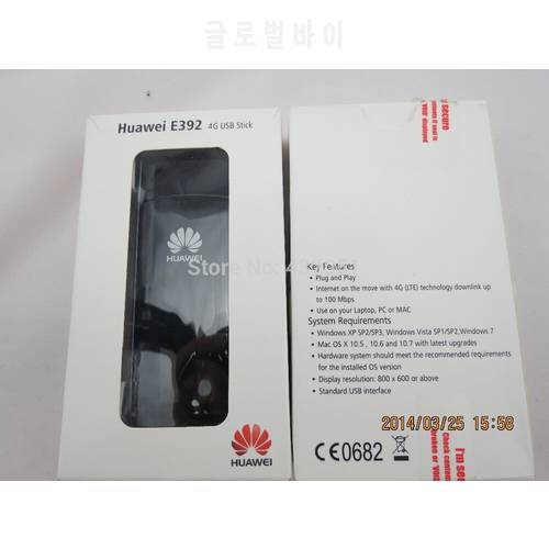 Huawei E392-12 100Mbps 4G LTE USB Stick Modem K5005 E372 E398 TS9