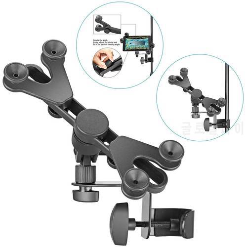 Neewer 6-11 inches Adjustable Music Mic Microphone Stand Tablet Mount with 360 Degree Swivel Holder for Apple iPad Pro Air Mini