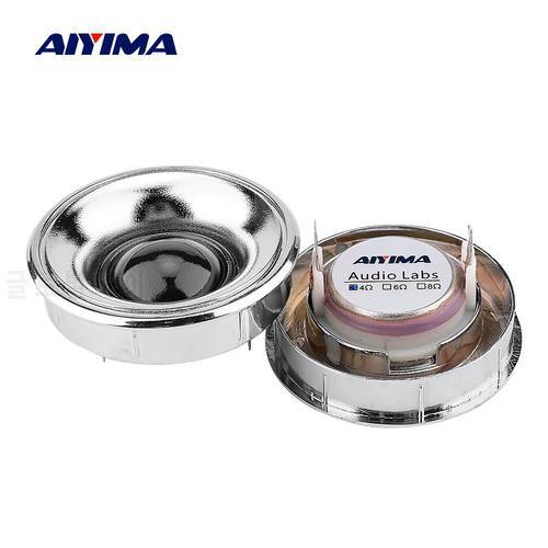 AIYIMA 2 Pcs Mini Audio Tweeter Sound Speakers 4 6 Ohm 20 W Neodymium Silk Membrane 25 Core Treble Speaker Units Loudspeaker
