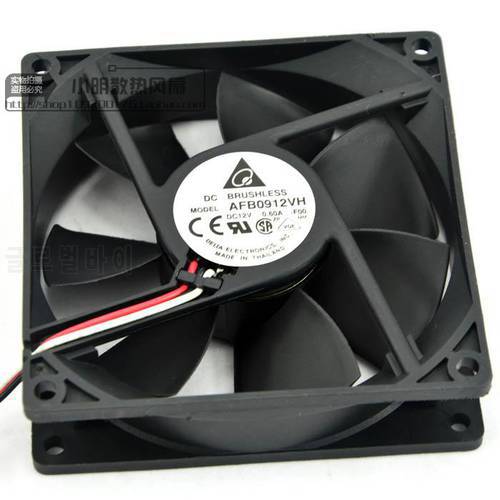 1pcs free shipping AFB0912VH 90mm 90*90*25MM 9225 DC 12V 0.60A computer cpu cooling fans