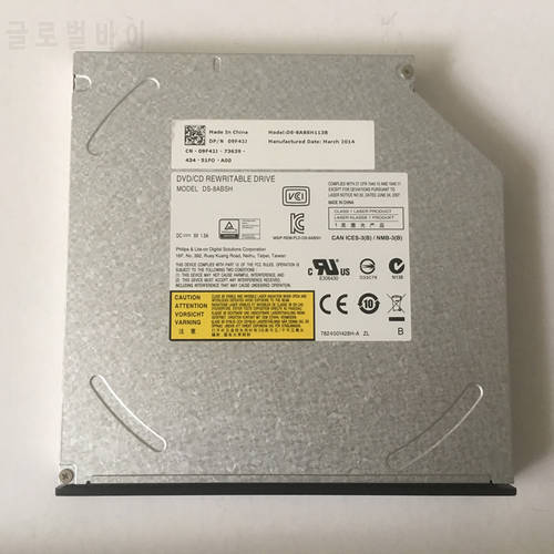 New original SATA 12.7mm dvdram DS-8ABSH SATA CD / DVD ± RW drive recorder