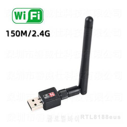 Wifi Antenna Adapter 150Mbps USB2.0 Wireless Network Card RTL8188FTV 2.4G Ethernet Wifi Receiver Access Point for Desktop Laptop