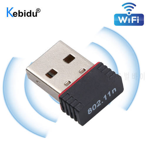 Kebidu RTL8188 150Mbps USB Wifi LAN Adapter External Network Card Wi-Fi USB Wireless Receiver Dongle For PC Laptop Computer