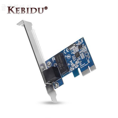 Kebidu 1000Mbps PCI Express PCI-E Network Card Gigabit Ethernet 10/100/1000M RJ-45 LAN Adapter Converter Network Controller