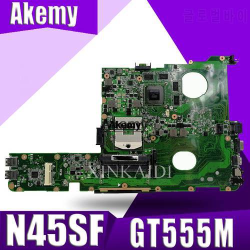 Akemy N45SF Laptop motherboard for ASUS N45SF N45SL N45S N45 Test original mainboard