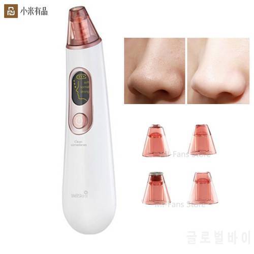 Youpin Wellskins USB Rechargeable Blackhead Remover Face Pore Vacuum Skin Care Acne Pore Cleaner Pimple Removal Vacuum Suction F