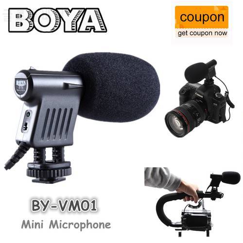 BOYA BY-VM01 Directional Video Condenser Microphone for Canon Nikon DSLR Camera for Canon Sony Gopro DSLR Camera Camcorder