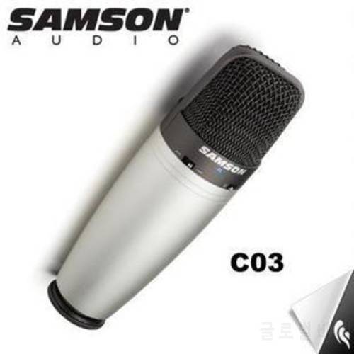 Original SAMSON C03 Multi-Pattern Condenser Microphone for recording vocals, acoustic instruments ect