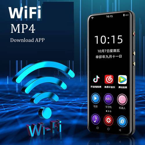 WiFi MP4 Player 3.5 inch Full Touch Screen Android MP3 Bluetooth 5.0 MP5 Download APP HiFi Loseless Video Photo Music Players