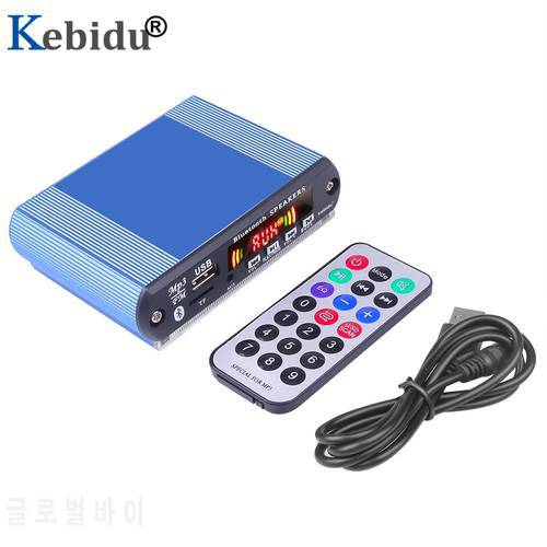 KEBIDU MP3 Player Wireless Bluetooth MP3 Decoder Board with Recording Function DIY Shell Support USB/SD/FM Audio Module