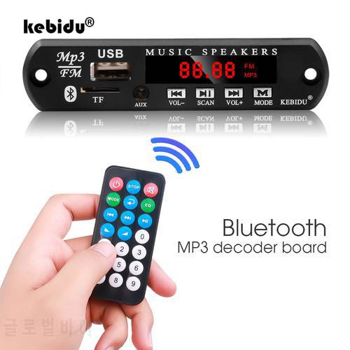 Car MP3 Decoder Board 9V 12V Bluetooth Car MP3 Amplifier USB FM TF Radio Audio Module music speaker remote control mp3 decoder