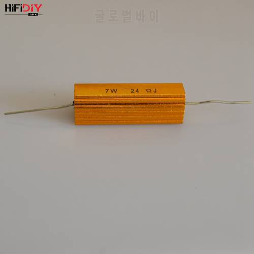 HIFIDIY LIVE AUDIO Metal Aluminium Housed Shell High Power speaker frequency divider Resistor 7W 2.2 3.3 8.2 24 Ohm DIY parts